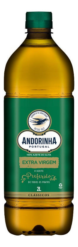 Kit 3 Unidades Azeite de Oliva Extra Virgem Português Andorinha Clássicos Garrafa 2l