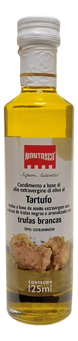 Kit 3 Unidades Azeite Extra Virgem Italiano Trufado Montosco Tartufo 125 Ml