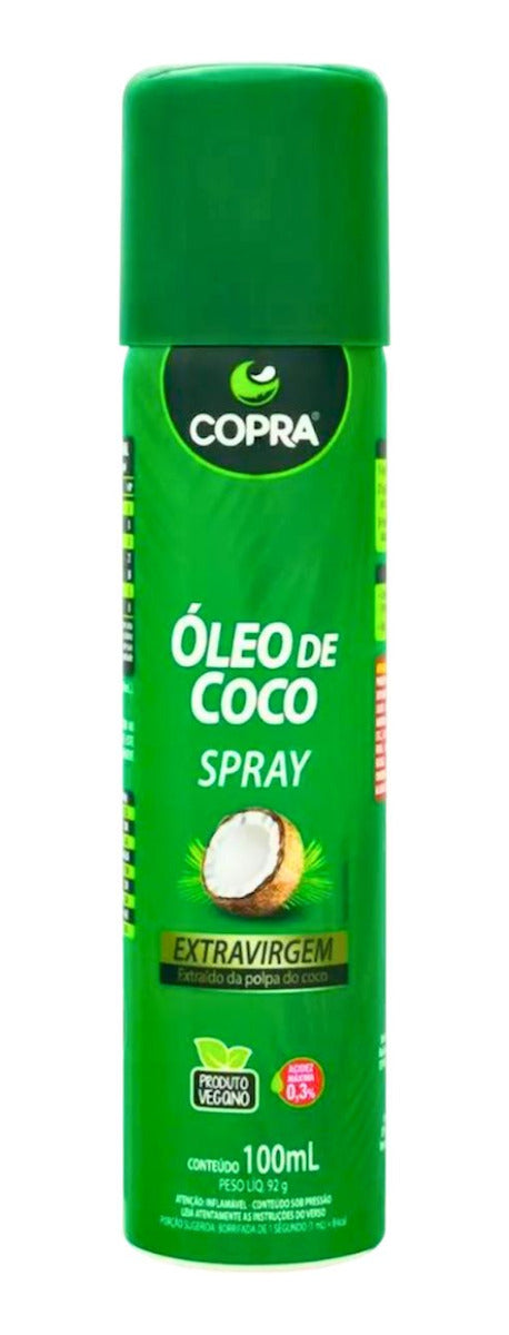 8 Óleo De Coco Extra Virgem Copra Spray Com 100ml